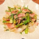 コシアブラ☆ベーコン、コンニャク炒り煮